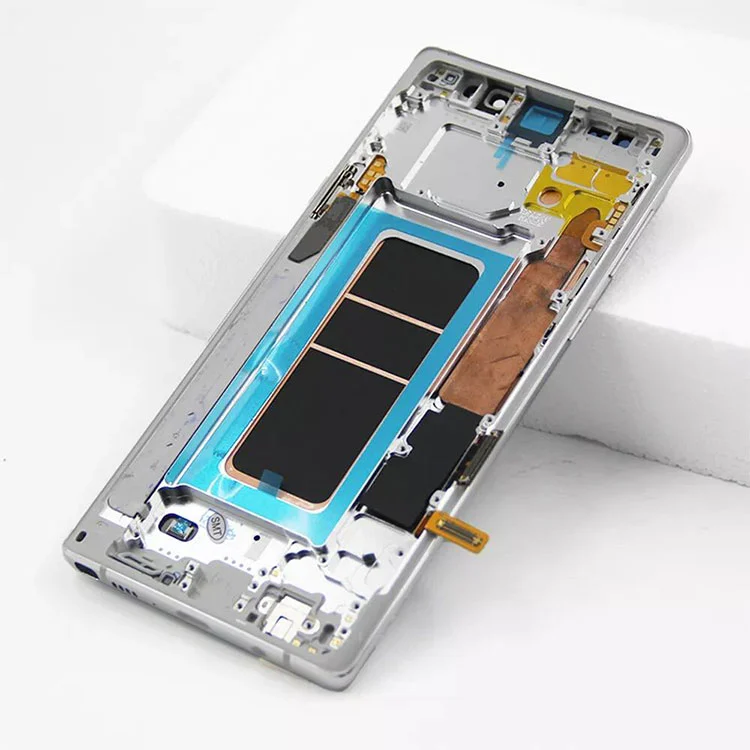 سیمسنگ کہکشاں نوٹ 9 LCD OLED ڈسپلے اسکرین ڈیجیٹائزر اسمبلی فریم کے ساتھ